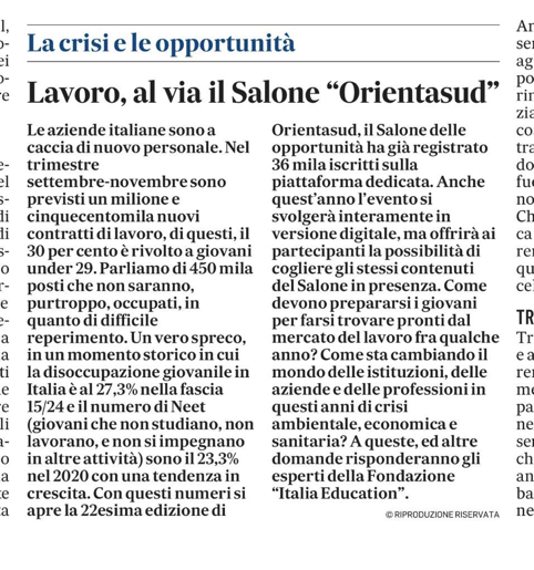 Il Mattino Valerio Esca