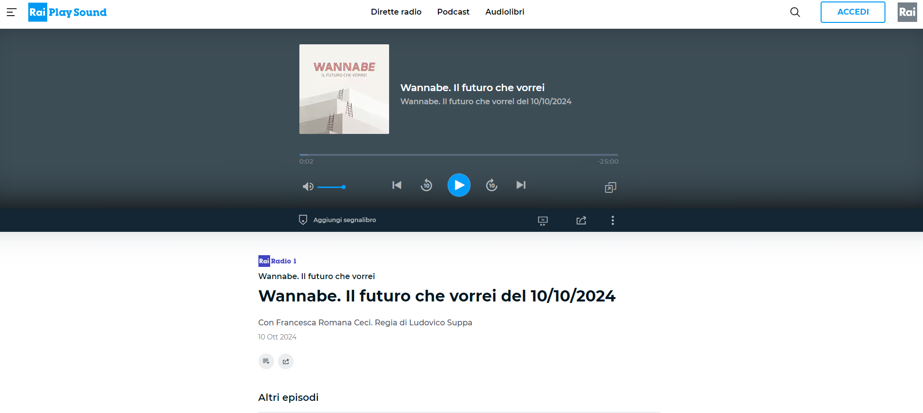 rairadio1 wannabe 10ottobre